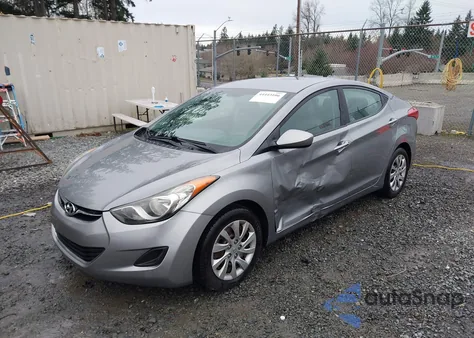 2012 Hyundai Elantra Gls (Ulsan Plant) from USA, damaged, VIN KMHDH4AE6CU227956